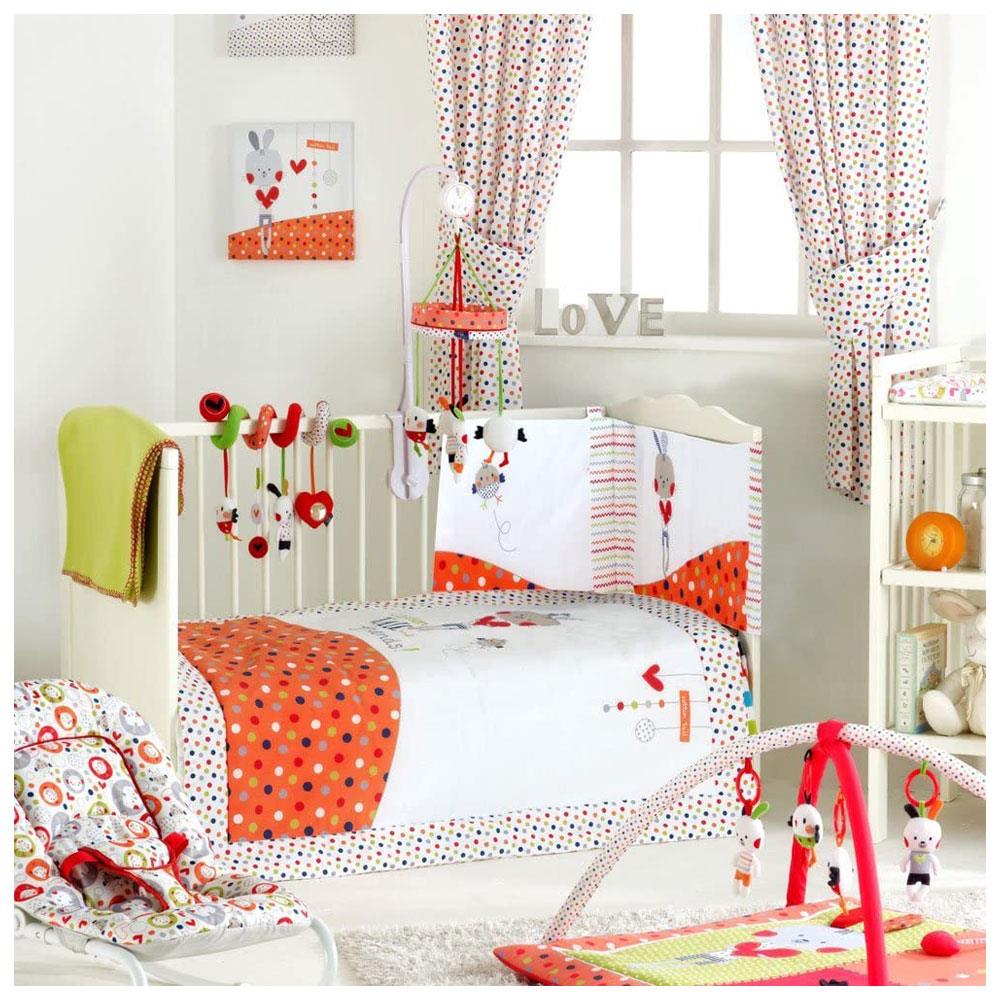 Red Kite Cotton Tail And Friends And Friends Tab Top Curtains
