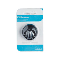 KitchenCraft Soft Touch Mechanical 1 Hour Kitchen Timer - Black