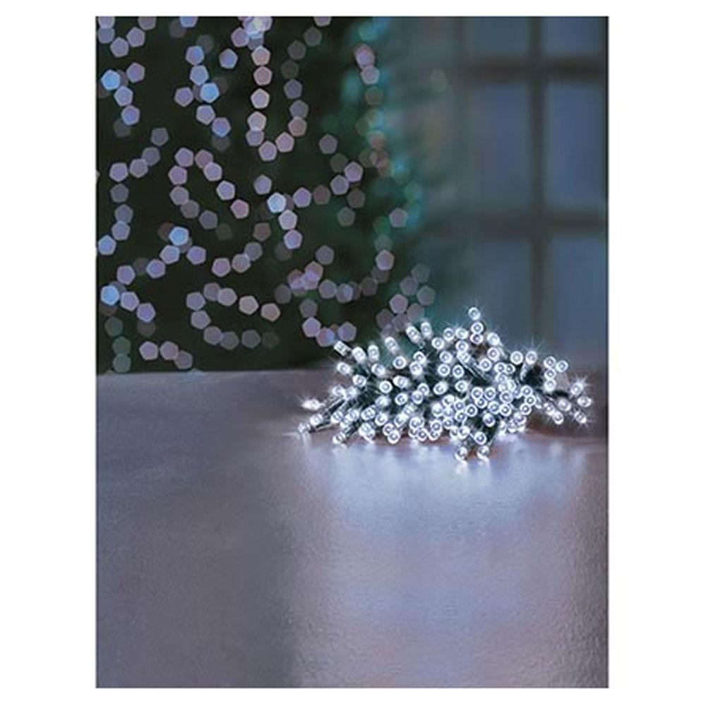 Premier Christmas Multi Action Battery Operated 50 LEDs Lights With Timer - White Secondary image