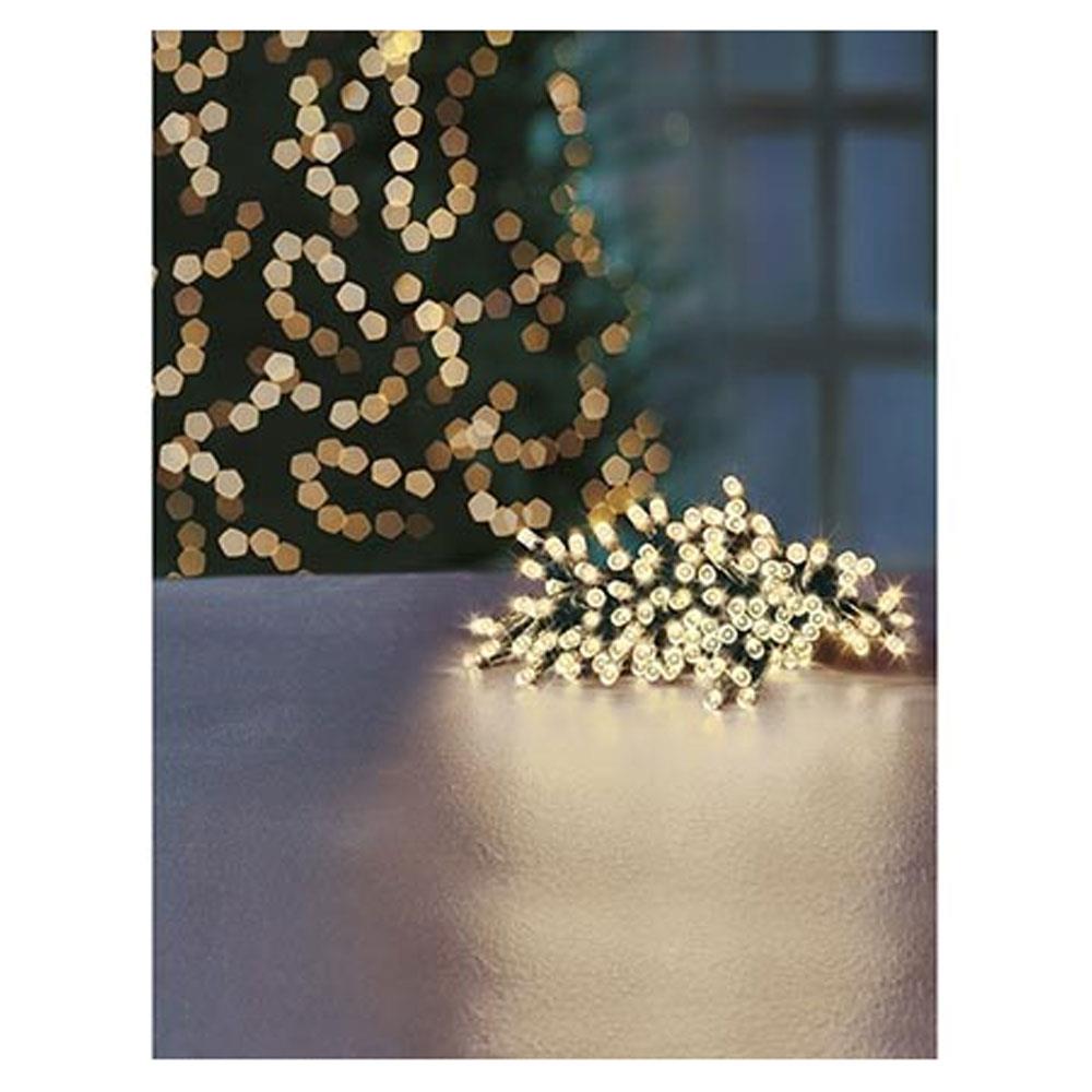 Premier Christmas Multi Action Battery Operated 50 LEDs Lights With Timer- Warm White