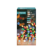 Premier Christmas Multi Action Battery Operated 100 LEDs Lights With Timer - Multicolor
