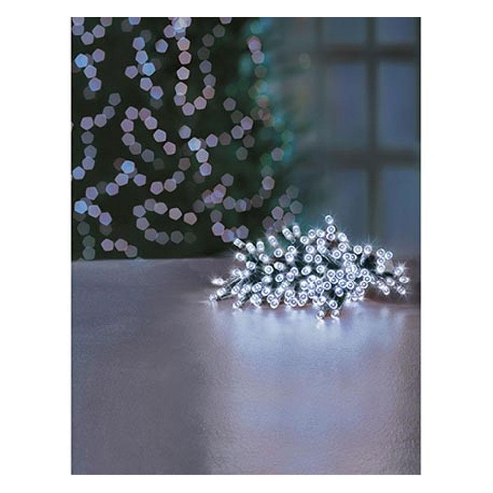 Premier Christmas Multi Action Battery Operated 100 LEDs Lights With Timer - White Secondary image