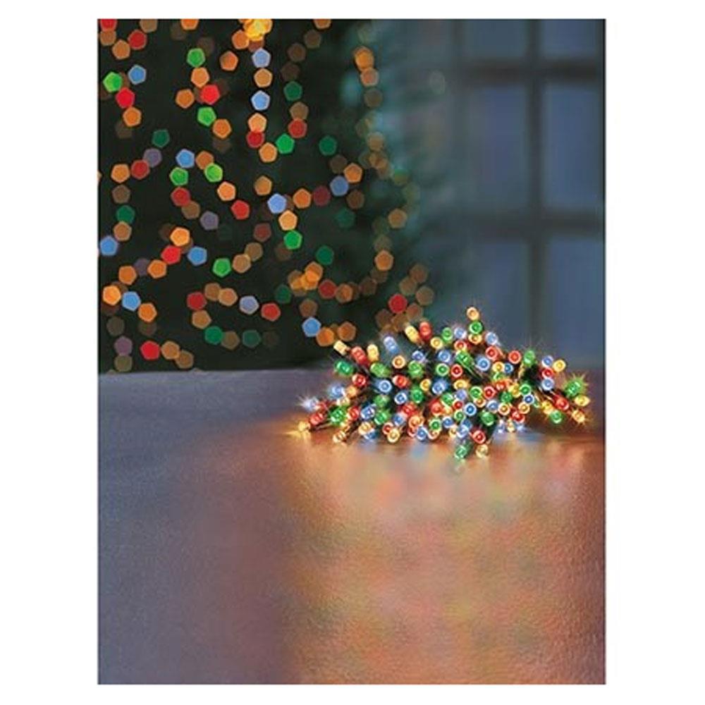 Premier Christmas Multi Action Battery Operated 400 LEDs Lights With Timer - Multicolour Secondary image