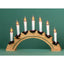 Premier Christmas 7 Flicker Rainbow Candle bridge Natural Color - Warm White