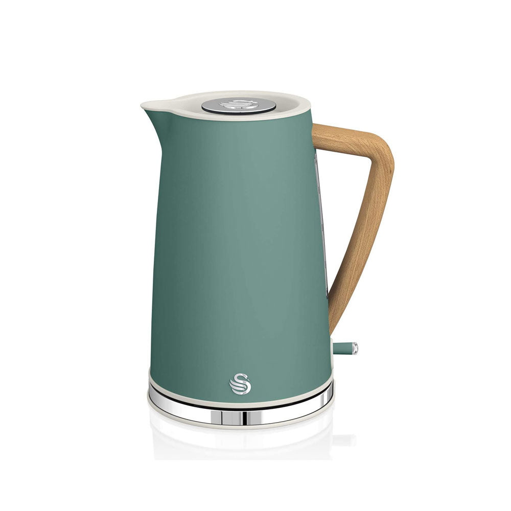 Swan Nordic Rapid Boil Jug Kettle Stainless Steel 3000 W 1.7 Litre - Pine Green Main image