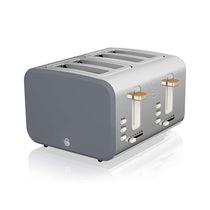 Swan Nordic 4 Slice Toaster Stainless Steel 1500 W - Slate Grey