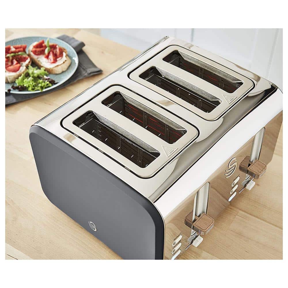 Swan Nordic 4 Slice Toaster Stainless Steel 1500 W - Slate Grey Secondary image