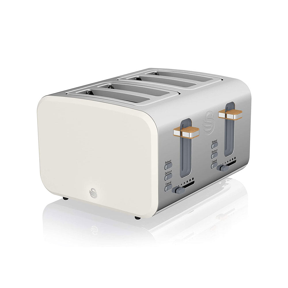 Swan Nordic 4 Slice Toaster Stainless Steel 1500 W - Cotton White Main image