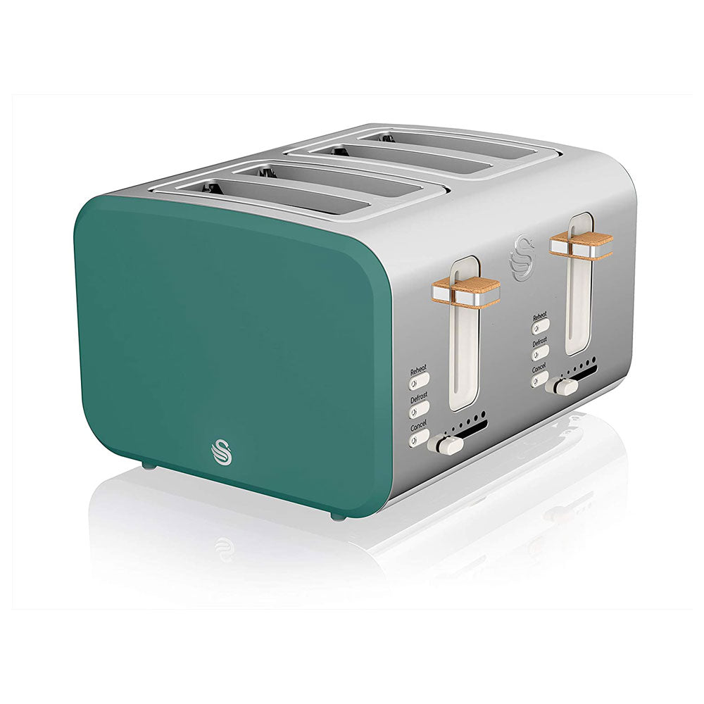 Swan Nordic 4 Slice Toaster Stainless Steel 1500 W - Pine Green Main image