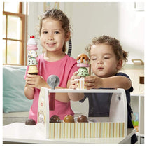 Melissa & Doug Wooden Scoop & Serve Ice Cream Counter Play Toy Set 28 Pcs