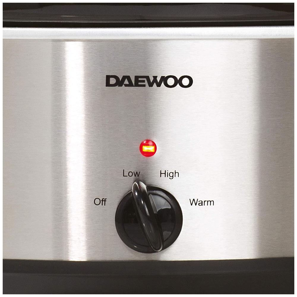 Daewoo Slow Cooker Stainless Steel 6.5 Litres - Grey Secondary image