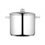 KitchenCraft MasterClass Large Stock Pot With Lid Induction Safe Stainless Steel 14 Litre - Silver