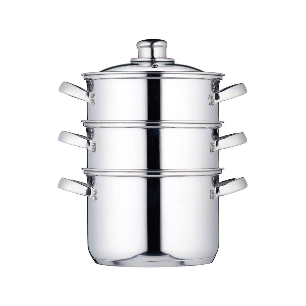 KitchenCraft Stainless Steel Three Tier 18cm Steamer Secondary image