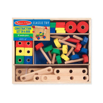 Melissa & Doug Construction Building Set 48 Piece Wooden Building Set In A Box - Multicolour