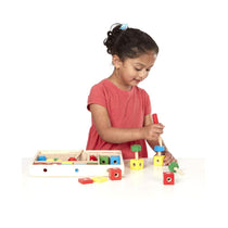 Melissa & Doug Construction Building Set 48 Piece Wooden Building Set In A Box - Multicolour