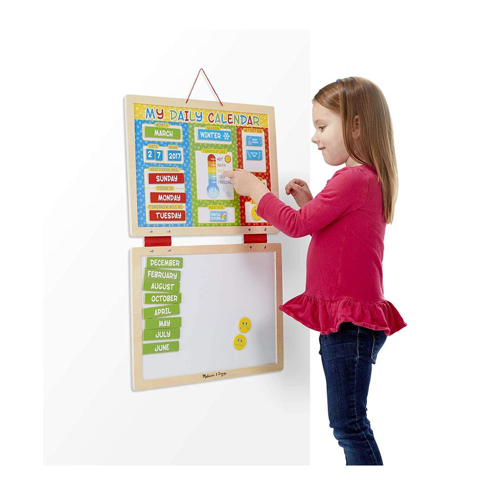 Melissa & Doug My Magnetic Daily Calendar - Seasonal & Religious (Date, Weather, & Special Events) With 80 Magnets - Multicolour