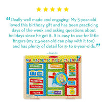 Melissa & Doug My Magnetic Daily Calendar - Seasonal & Religious (Date, Weather, & Special Events) With 80 Magnets - Multicolour