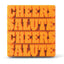 Zoku Unisex Cheers and Salute Ice Cube Tray - Orange
