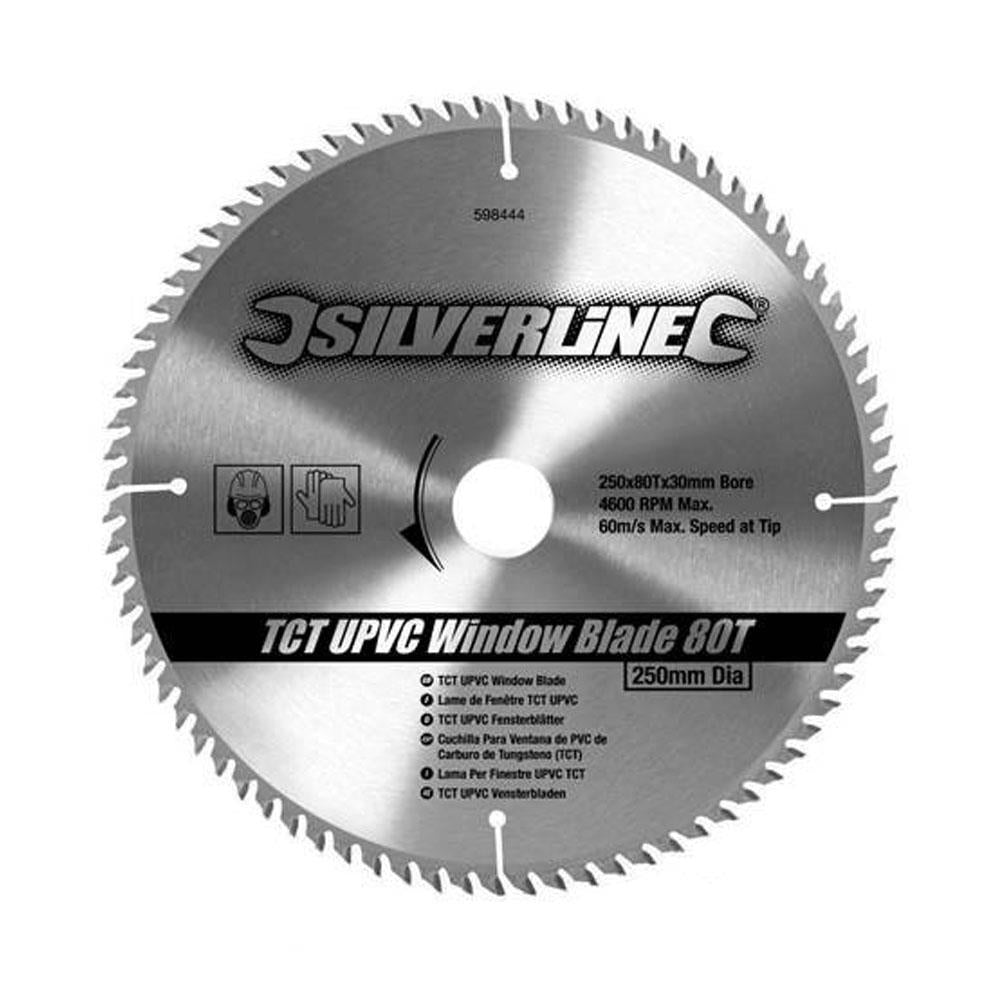 Silverline TCT Aluminum Circular Saw Blade 80 Teeth 250mm x 30mm Main image