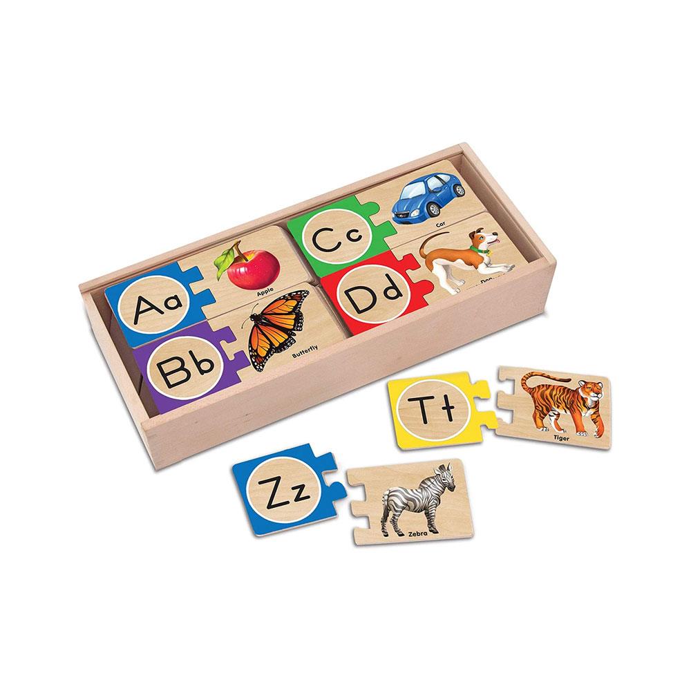 Melissa & Doug Self-Correcting Alphabet Letter Puzzles - Multicolor