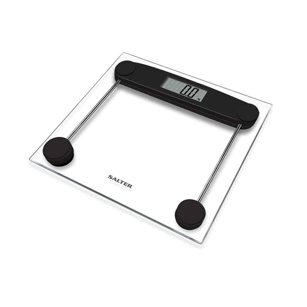 Salter Compact Glass Electronic Bathroom Scale 180kg Capacity - Clear Secondary image