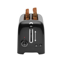 Dualit Lite 2 Slice Toaster With Bagel Defrost Cancel And Reheat Extra Wide Slots High Gloss 1100W - Black