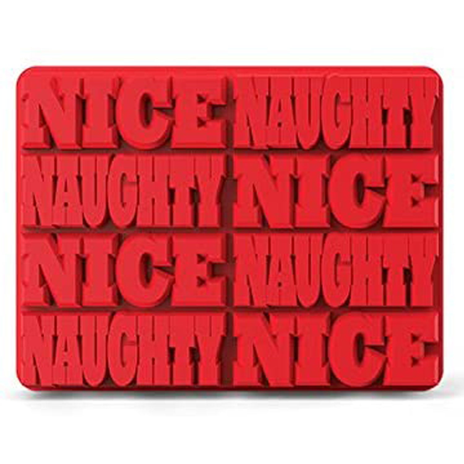 Zoku Unisex Naughty and Nice Ice Cube Tray in Red Secondary image