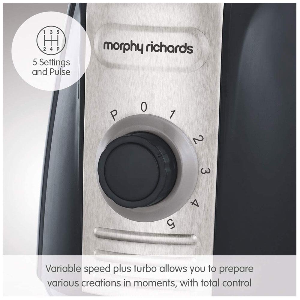 Morphy Richards Total Control Table Jug Blender Plastic 600 W 1.5 Liters - Grey