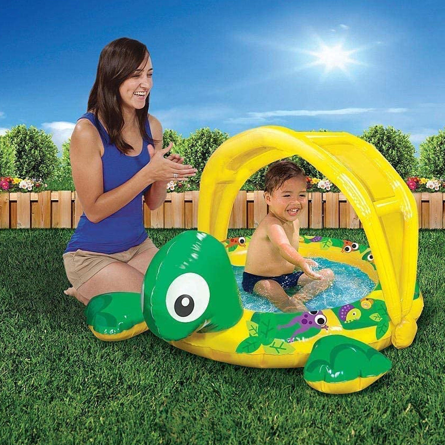 Banzai Jr. Shady Time Turtle Pool, Multi-Colour Secondary image