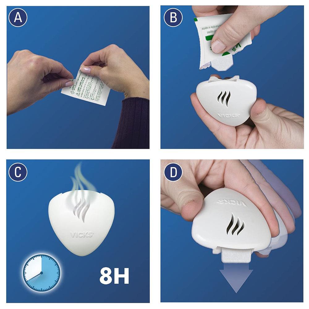 Vicks Plug-In Waterless Comforting Vapours Electrical Pad Vaporiser