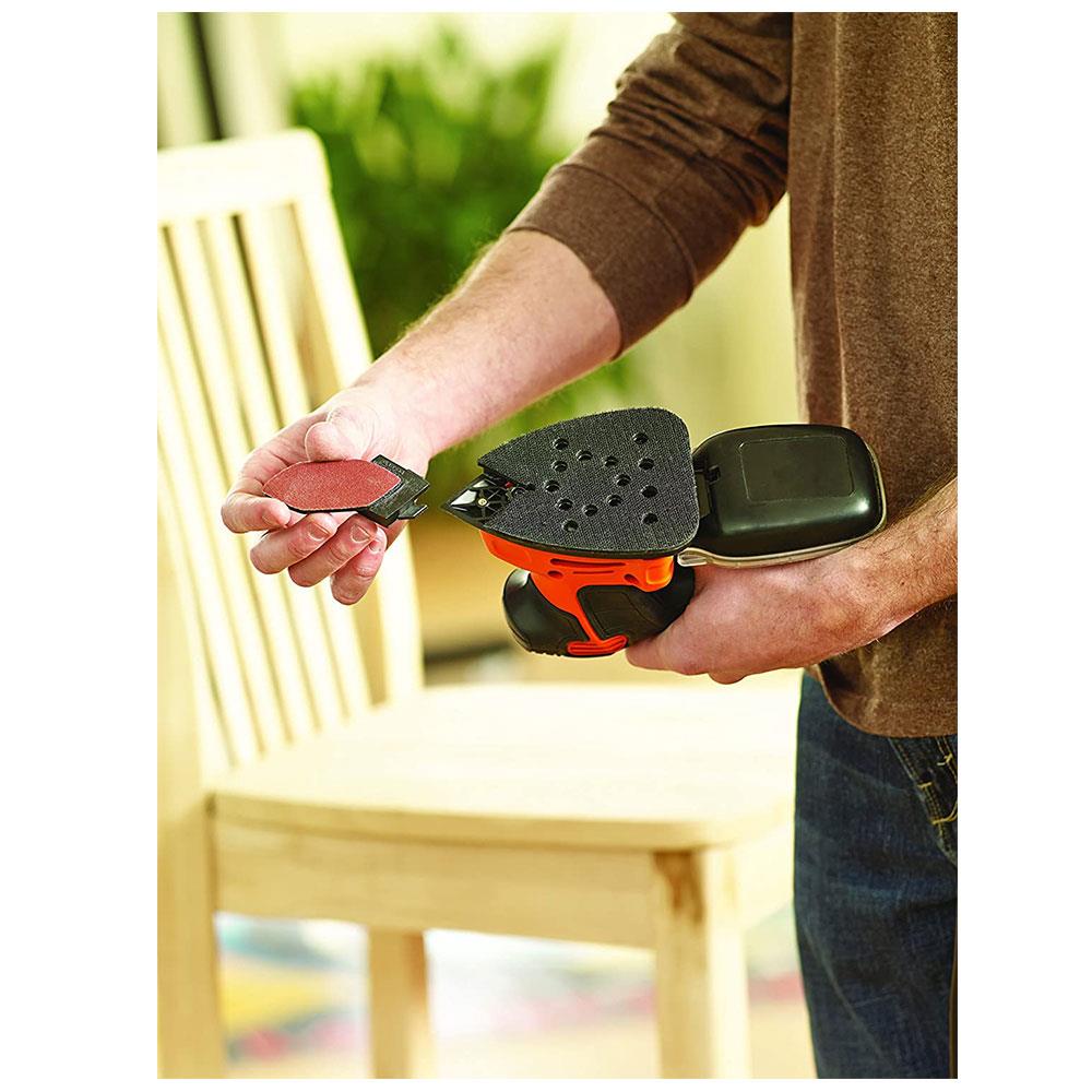 Black & Decker Next Generation Mouse Sander With Kit Box and 9-Accessories, 120 W