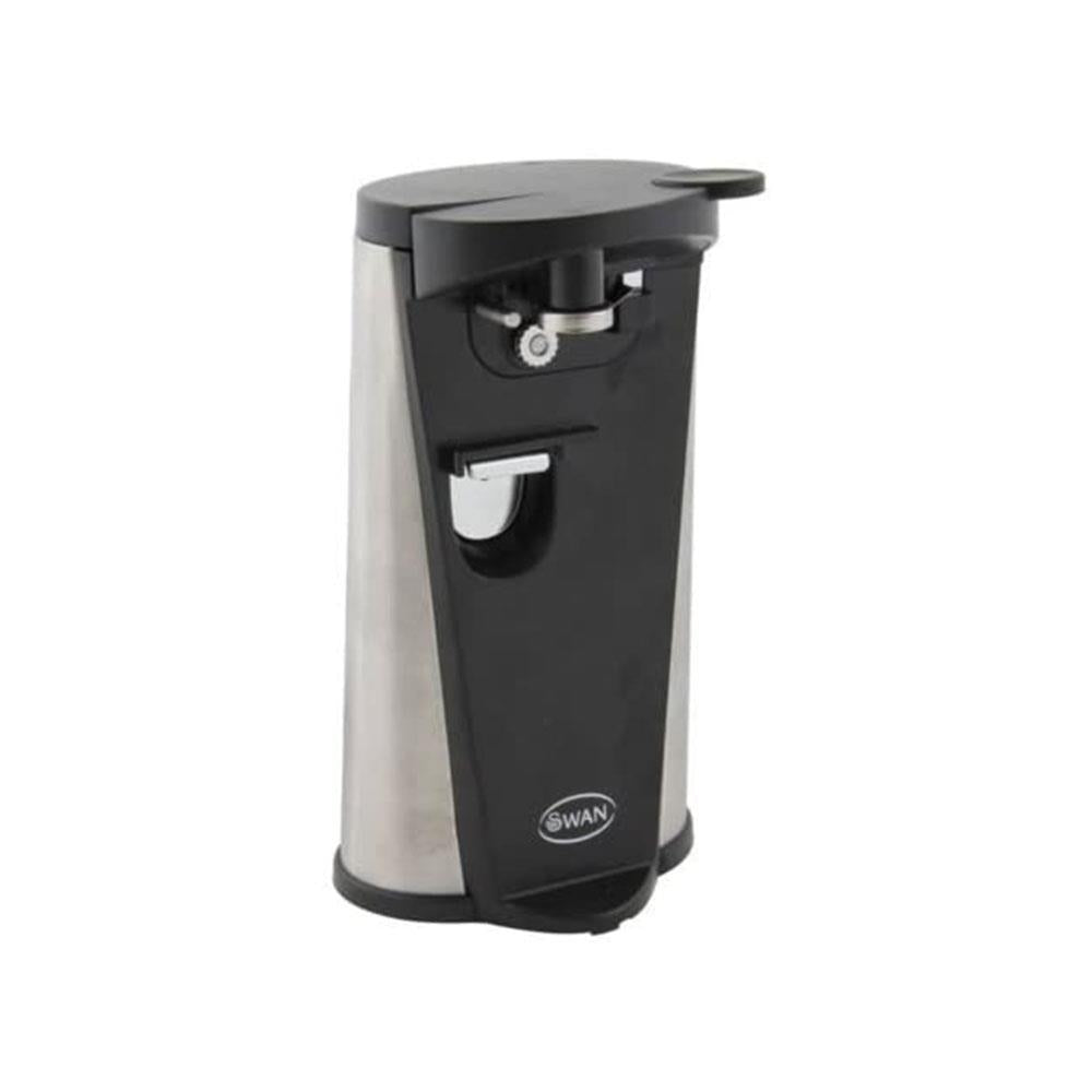 Swan 3 In 1 Electric Can Opener With Knife Sharpener And Bottle Opener 60 W - Black/Silver Secondary image