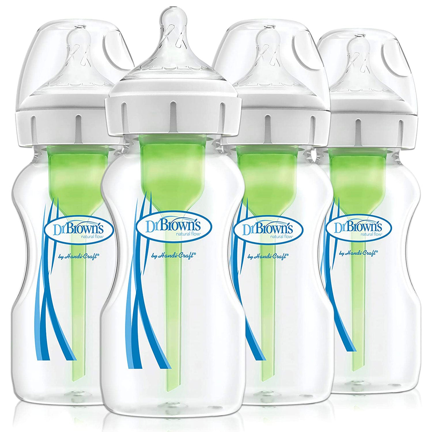Dr. Brown Options + Anti-Colic Baby Bottles 270ml  with Level 1 Teats - Four Pack Secondary image