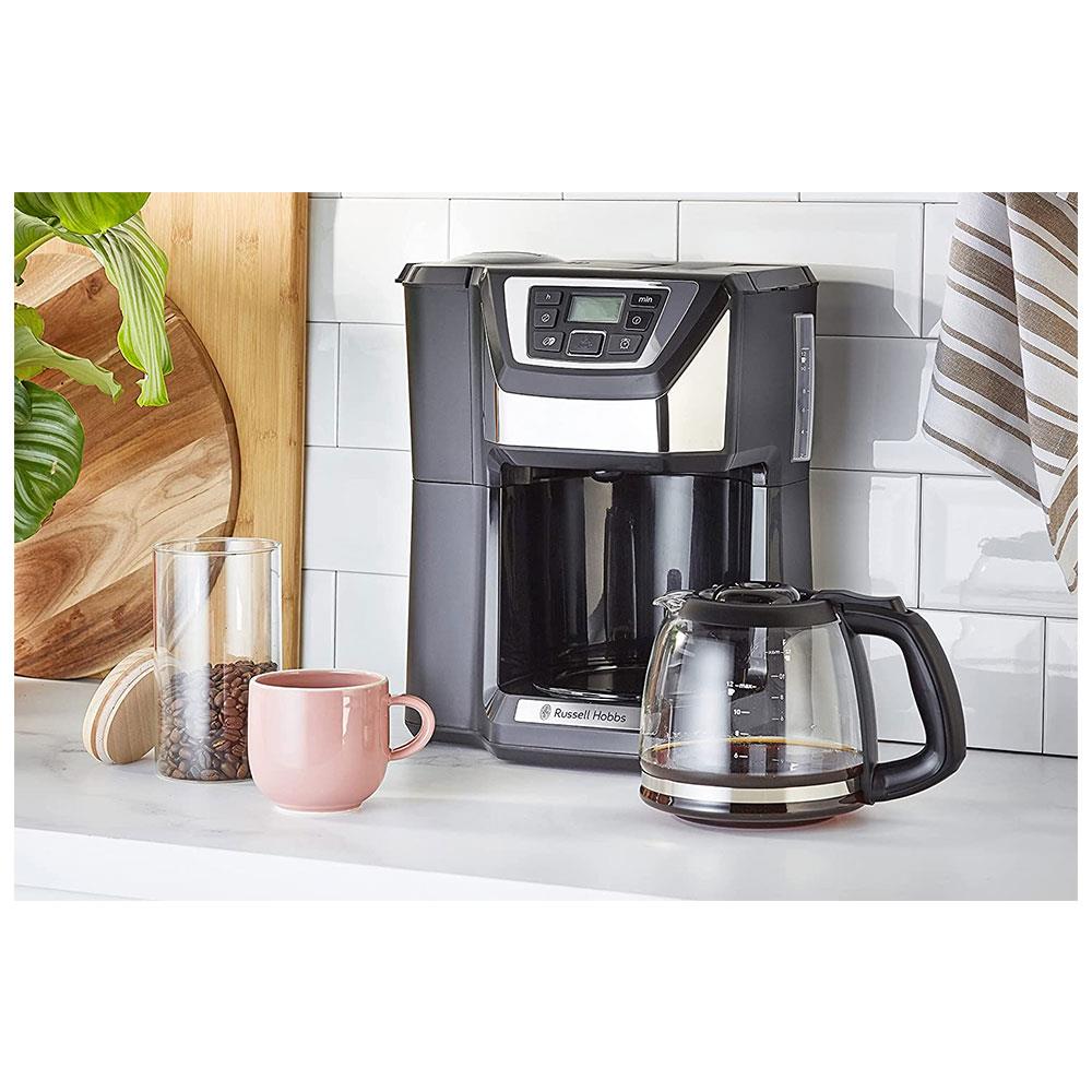 Russell Hobbs Chester Grind And Brew Coffee Maker 1025W 1.5 Litre - Black