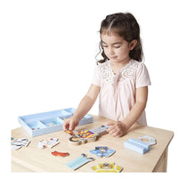 Melissa & Doug Julia Magnetic Dress-Up Set Includes 8 Outfits With 24 Magnetic Clothing Pieces - Multicolour