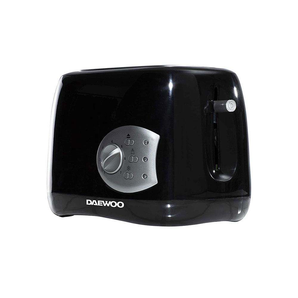 Daewoo Balmoral 2 Slice Toaster with Reheat And Defrost And Browning Control  Plastic 800 W - Black Main image