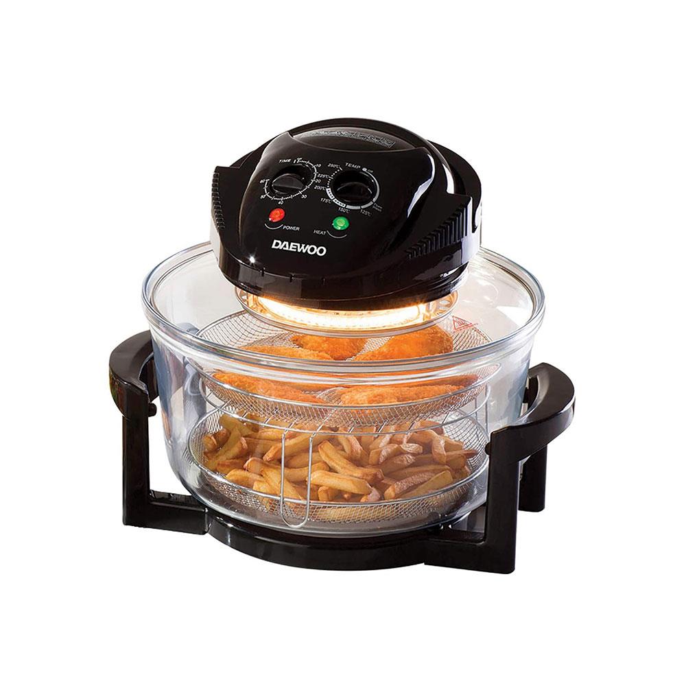 Daewoo Deluxe Halogen Air Fryer With An Extension Ring 1300 W 17 Litre - Black SDA2907 Main image
