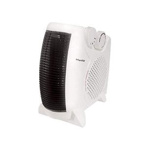 Electric Fan Heater Dual Position Turbo Fan Heater 2000W 2 Heat Settings - White