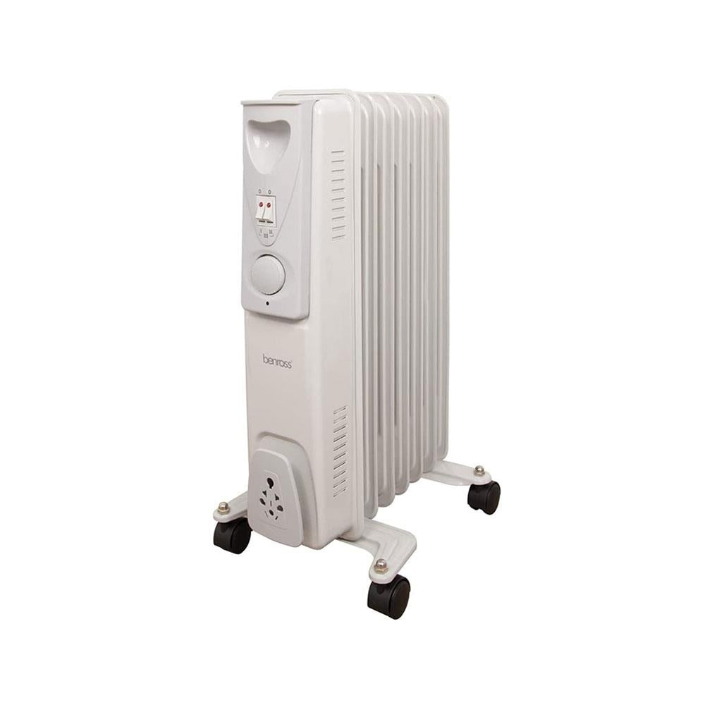 Benross 7 Fin Mini Oil Filled Radiator 3 Heat Settings 1500 W - White
