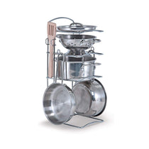Melissa & Doug Let’s Play House! Stainless Steel Pots & Pans Play Set for Kids