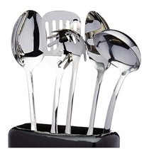 KitchenCraft Lovello Retro Utensil Holder With Geometric Textured Finish - Midnight Black