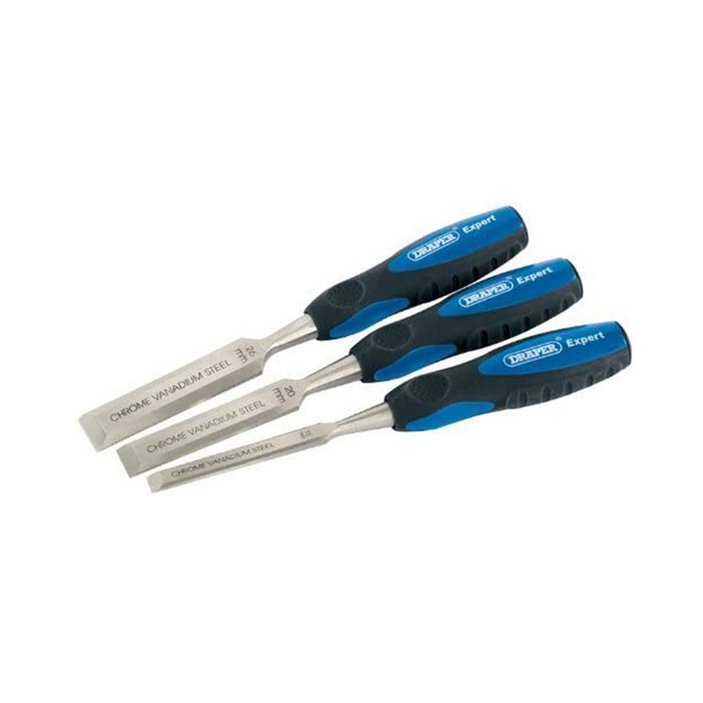 Draper Soft Grip Chisels With Bevel Edges 150mm 3 Piece Set Main image
