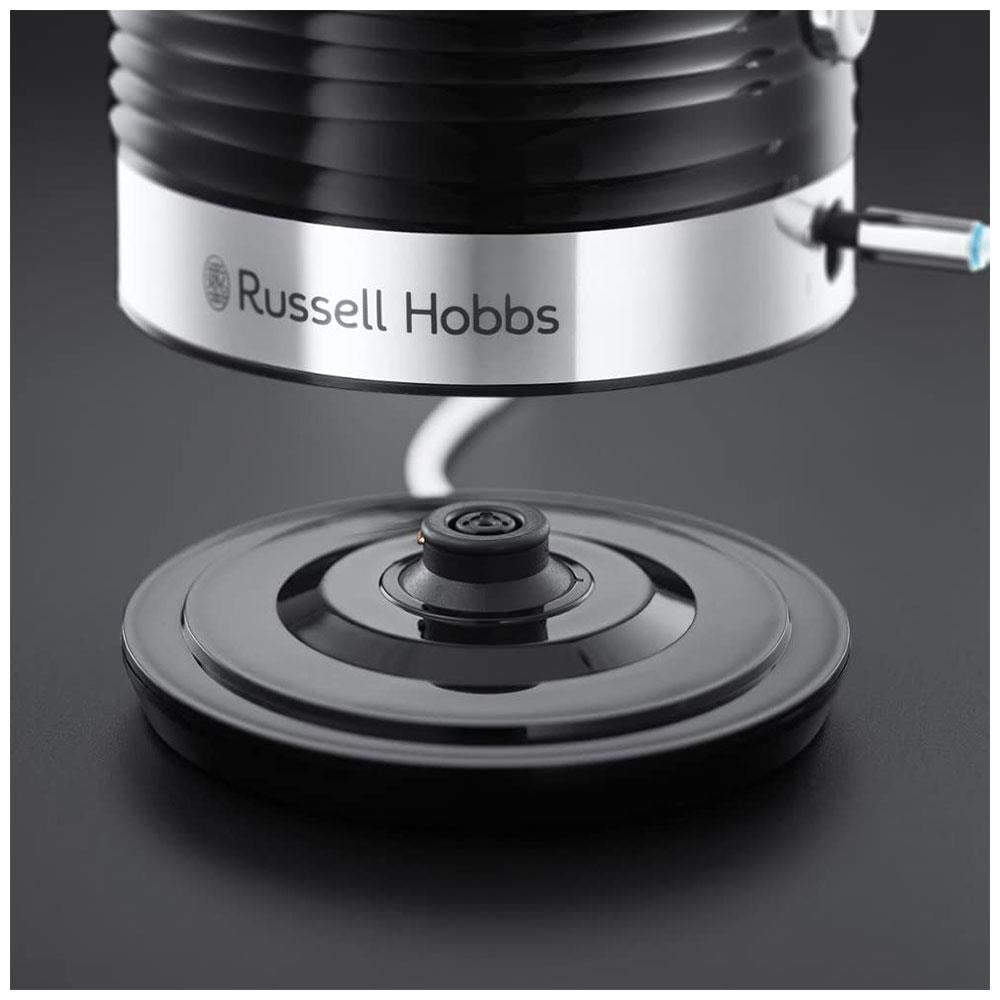 Russell Hobbs Inspire Electric Kettle 3000 W 1.7 Litre - Black With Chrome Accents
