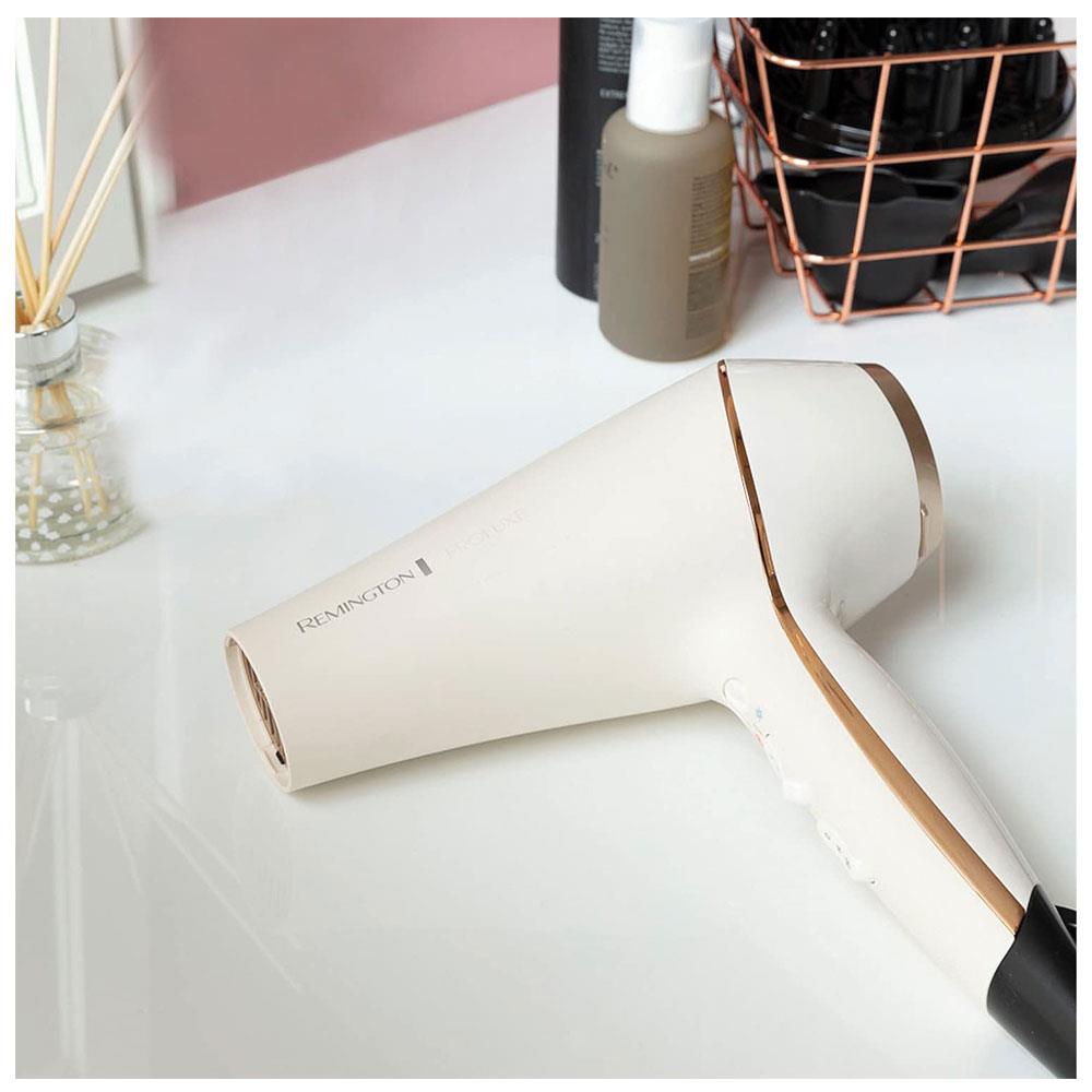 Remington Proluxe Ionic Hair Dryer With Diffuser Frizz Free 2400 W - Rose Gold