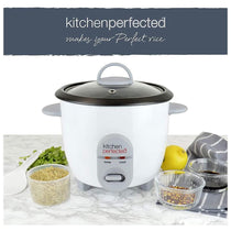 Lloytron Rice Cooker Kitchen Perfected Automatic Non Stick 350W 0.8 Litre Compact Cooker
