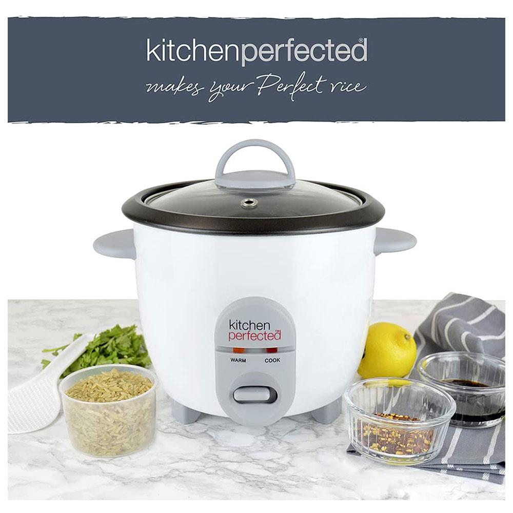 Lloytron Rice Cooker Kitchen Perfected Automatic Non Stick 350W 0.8 Litre Compact Cooker