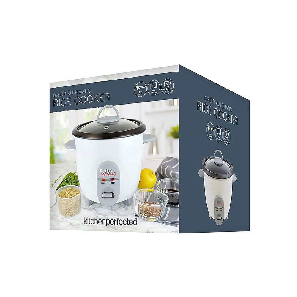 Lloytron Rice Cooker Kitchen Perfected Automatic Non Stick 350W 0.8 Litre Compact Cooker