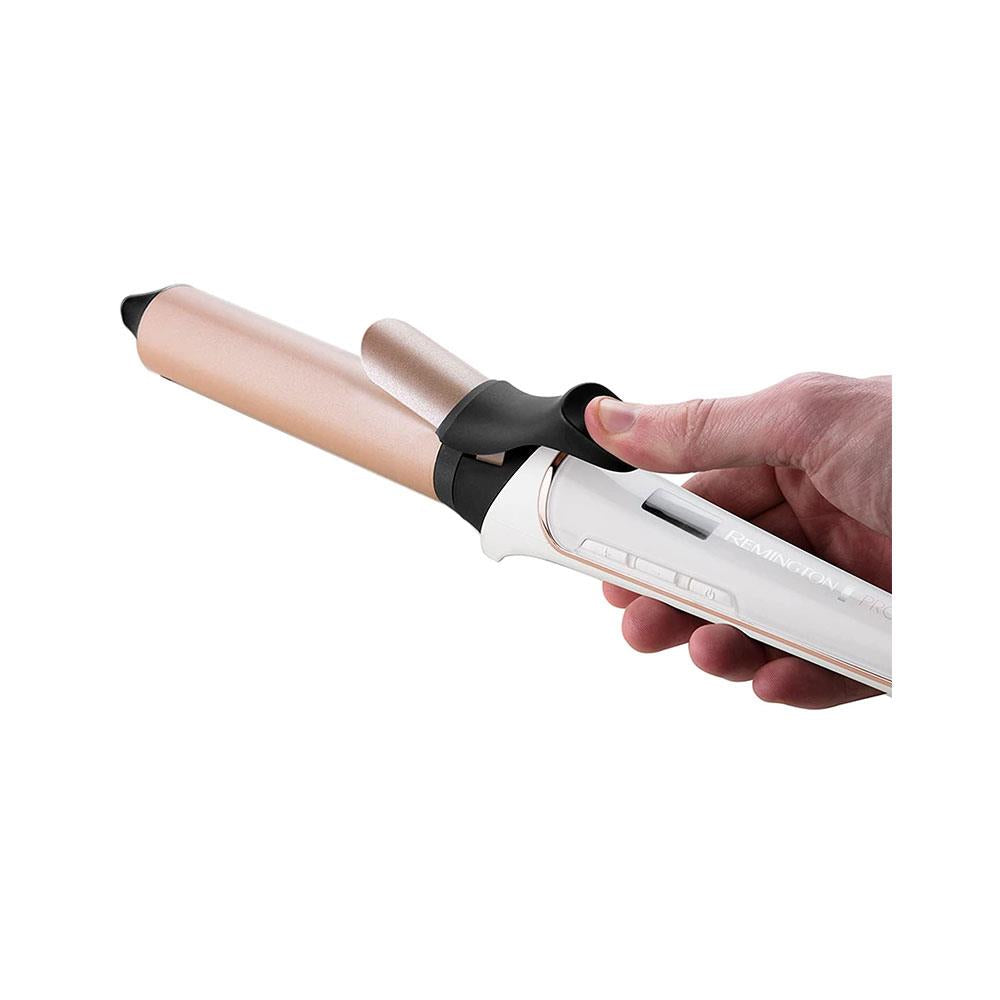 Remington Proluxe Large 32 mm Barrel Curling Hair Tong with OPTI Heat Technology - Pearl Rose Gold