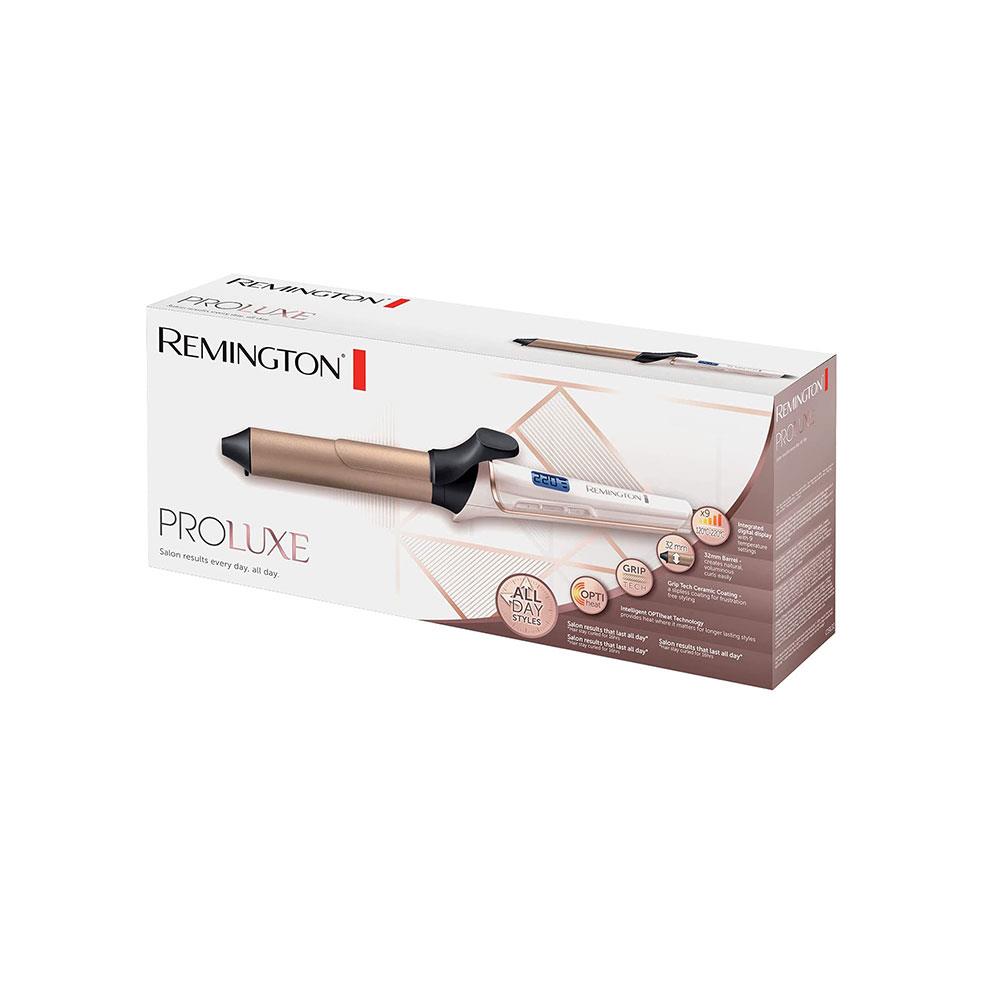 Remington Proluxe Large 32 mm Barrel Curling Hair Tong with OPTI Heat Technology - Pearl Rose Gold