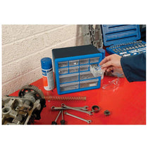 Draper 12 Drawer Organizer Plastic Rectangular - Blue